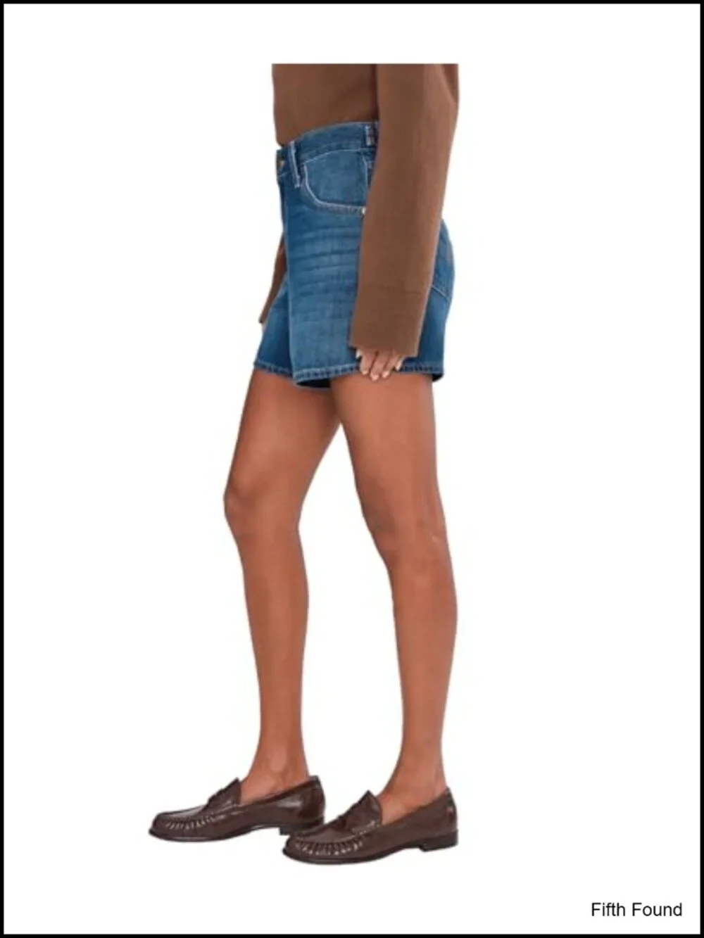Mid-Thigh Loose Fit Cinchable Waist Cotton Shorts with Pockets